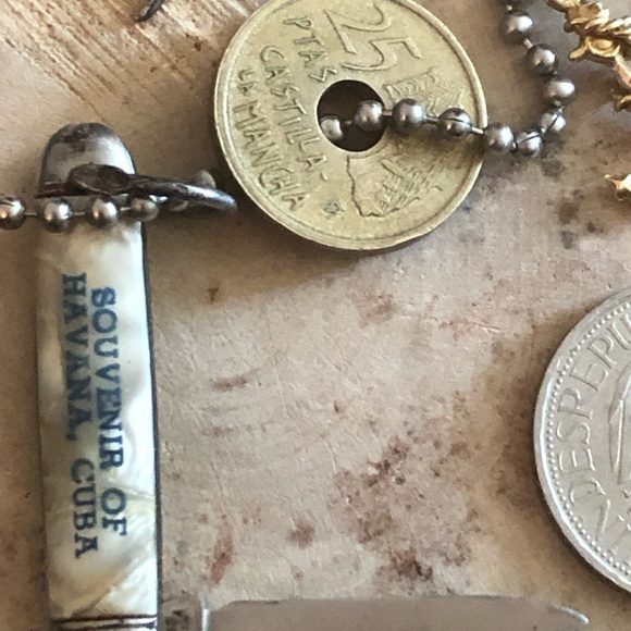 VINTAGE AND ANTIQUE MENS CHARM NECKLACE - Picture 2 of 4